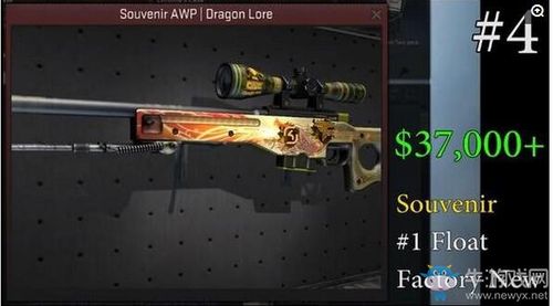 csgo最贵皮肤盘点龙狙只排第十