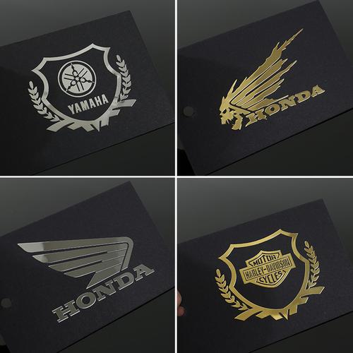 摩托车金属标车贴适用本田honda雅马哈yamaha车队logo装饰铝贴纸