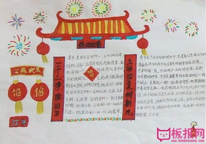 关于春节的手抄报辞旧迎春过大年