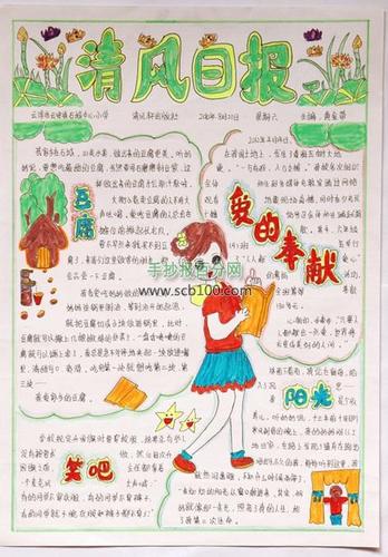 爱的奉献手抄报图片