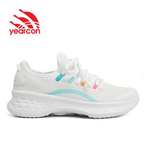 意尔康运动鞋女2020夏季新款轻便网面透气白色休闲