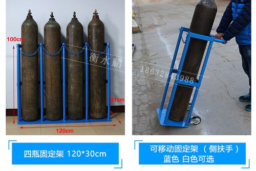 氧气瓶固定支架 实验室气瓶架防倒架钢瓶支架不锈钢气瓶架子40l