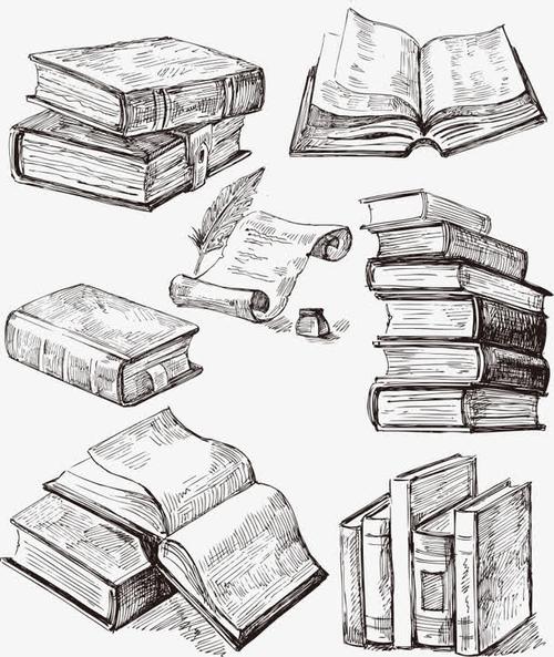 矢量手绘书籍
