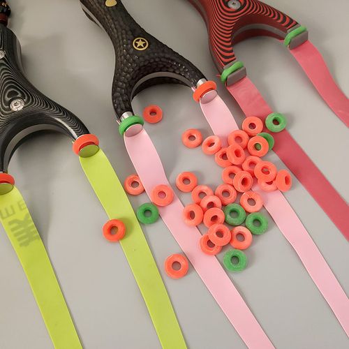 弹弓专用户外抗冻扁皮筋飞虎圈懒人圈速绑圈万用圈非胶带红色包邮