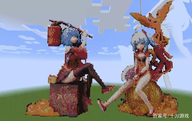 我的世界:在"美少女"建筑比赛比拼中,大神的杰作从没让你失望