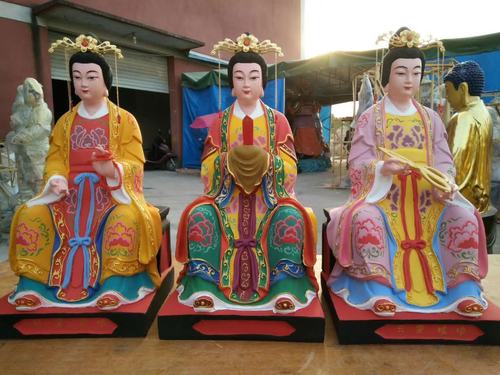 40厘米三霄娘娘碧霞元君神像泰山娘娘像泰山圣母泰山老母神像摆件