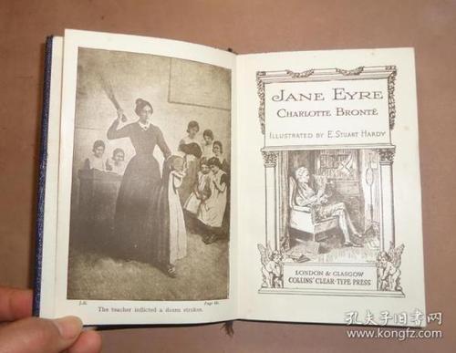jane eyre 《简爱》珍贵老版经典名著插图本 品相上佳 小开本书函全