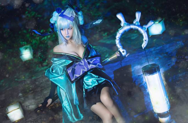 阴阳师 青行灯cosplay cn:桃昔