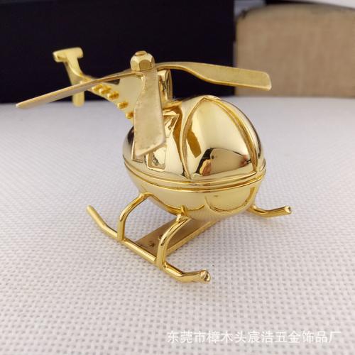 厂家设计直销工艺品金属模型低温锌合金铸造航空直升飞机模型定制