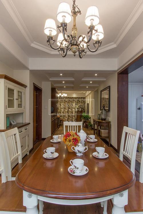 昆明红星檀宫美式乡村风格别墅室内装修设计效果图欣赏