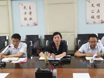 汉阴县副县长马文艳讲话