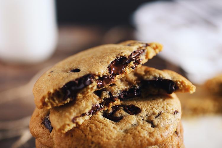 美式曲奇饼干手工巧克力饼干美食拍摄