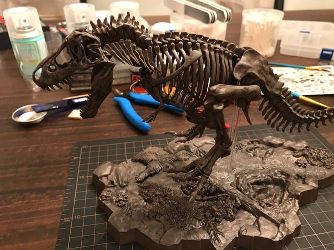 拼装霸王龙化石素组