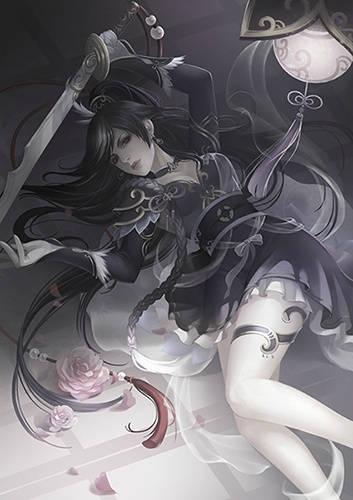 求三国杀绝色异彩新王异皮肤原画(无水印)