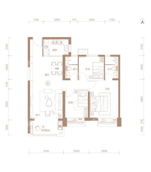 碧桂园玖玺台户型图