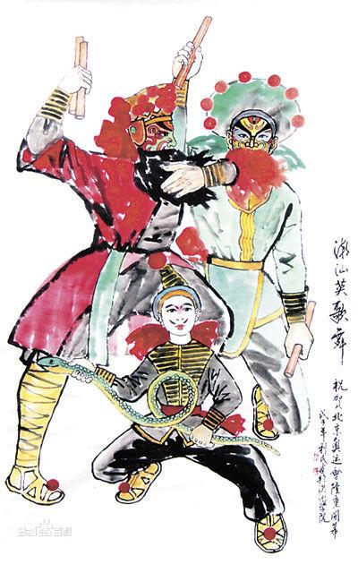 当时杰出的老艺人陈瑞鹏,担任头槌,其后他还培养了大批英歌队员