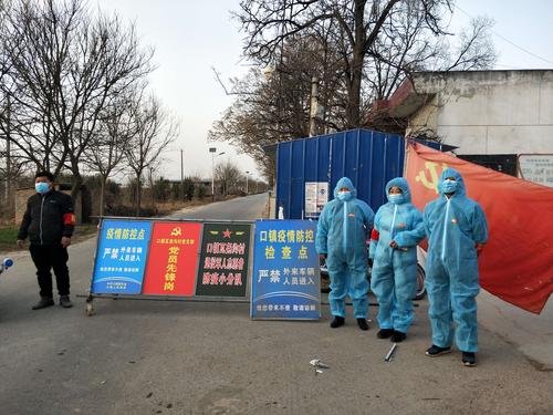 党员先锋队一级戒备防控点执勤.