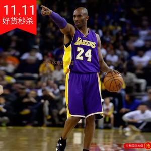 湖人球衣科比24号正品刺绣篮球服套装男kobe8号复古库里球服热销
