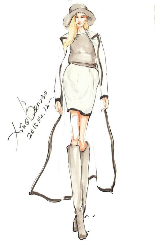 手绘马克笔服装设计