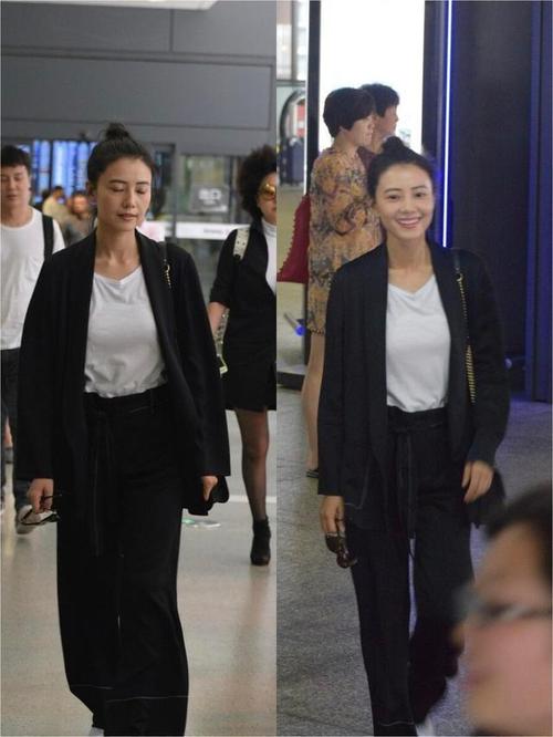 高圆圆对自己真自信,素颜出镜也无惧,虽然肤色暗沉但五官太美了