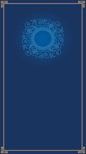 蓝色边框h5背景素材