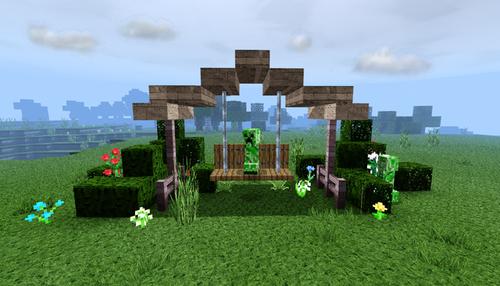 《我的世界》秋千建筑大赛!三种风格,你pick哪种呢?