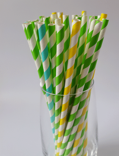 一次性纸吸管环保可降解圣诞纸直管 奶茶纸质吸管厂家