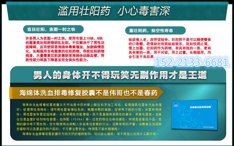 海绵体洗血排毒修复胶囊「价格是多少 不看后悔」