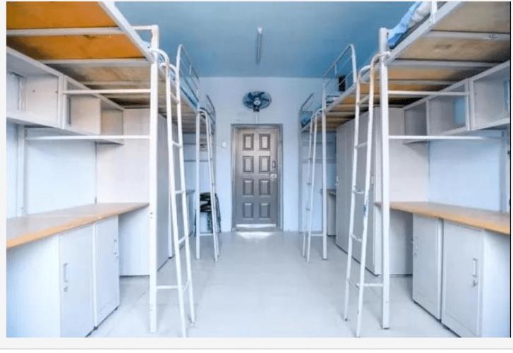 长春工业大学  长春工业大学南湖校区的寝室有四人寝,六人寝和八人寝