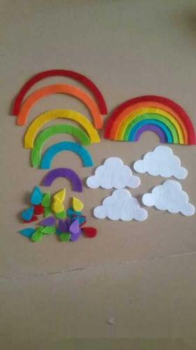 贺卡彩虹贺卡手工制作 适合儿童的彩虹卡片diy