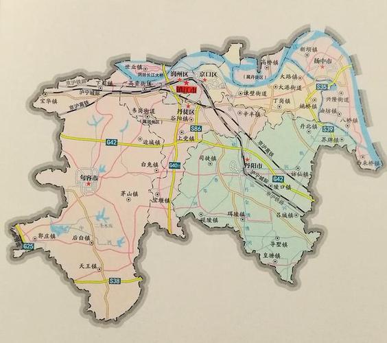 江苏省镇江市地图集合丹徒京口润州丹阳句容扬中