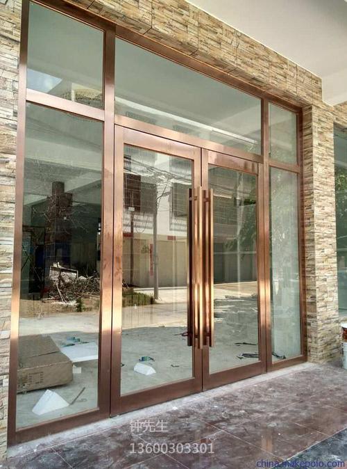 不锈钢玻璃门图片_16