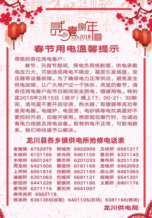 春节安全温馨提示