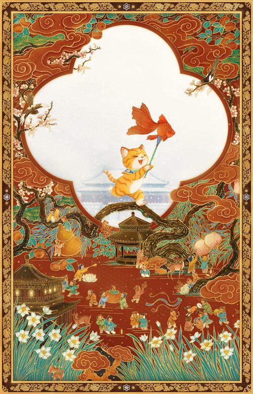 故宫博物院"故宫中国节"系列海报-新年|插画|商业插画|李星明 - 原创
