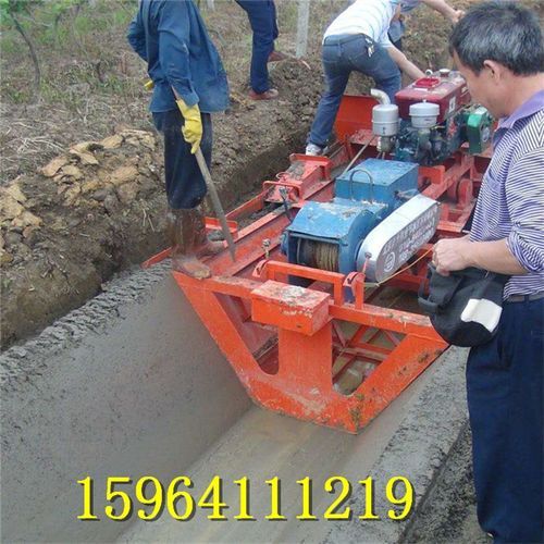 安徽沟渠成型机 水渠成型滑模机 渠道衬砌机