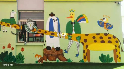 墙体彩绘_彩绘_幼儿园_美术_文化_绘画