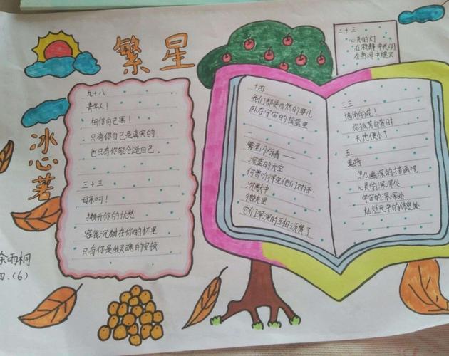 初遇《繁星》,邂逅冰心奶奶,与大师同行,制作手抄报,点缀抗疫生活!