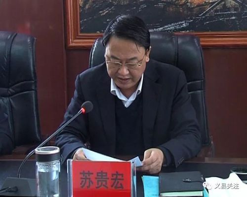 义县县委副书记,县长苏贵宏主持会议.