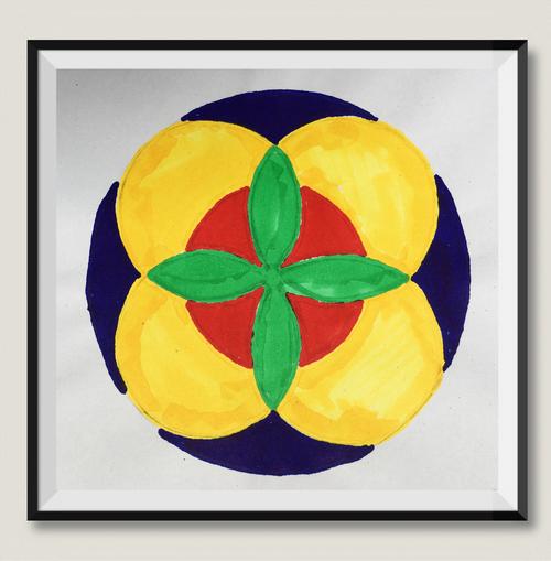 用圆形设计美丽的图案