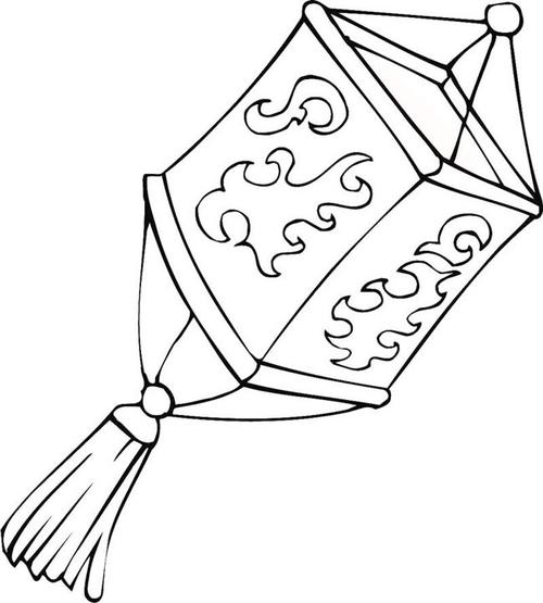 灯笼四方的灯笼物品四方的灯笼物品简笔画