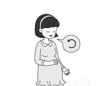 母亲十月怀胎照片简笔画