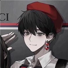 二次元情侣头像三人