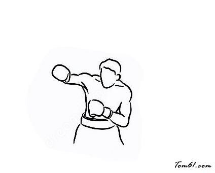 拳击手儿童简笔画