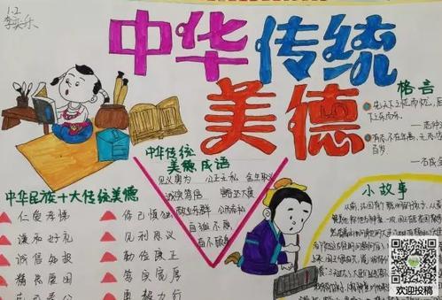 弘扬中华传统美德手抄报图片之做美德少年_小