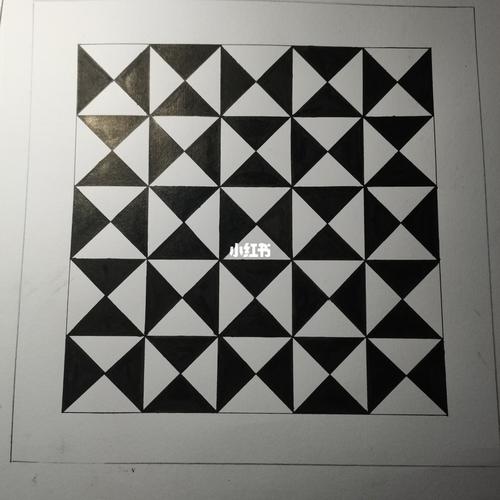 用毛笔沾墨有点难控制边缘9015_毛笔_重复构成_兴趣爱好_文具手账