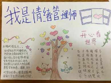 《调节情绪的方法》手抄报 关于情绪的手抄报