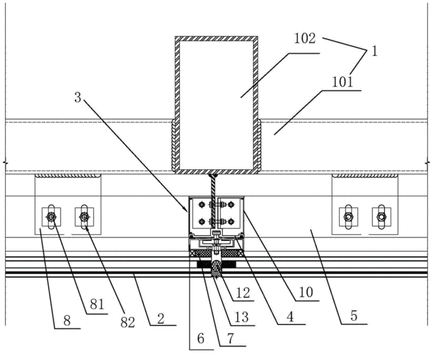 一种大跨度隐框玻璃幕墙的制作方法