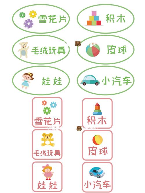 幼儿园玩具分类标签|区角物品标识_幼儿园_幼儿园玩具