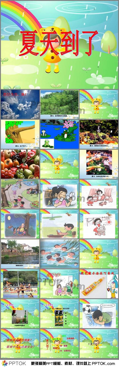 幼儿园《夏天到了》ppt