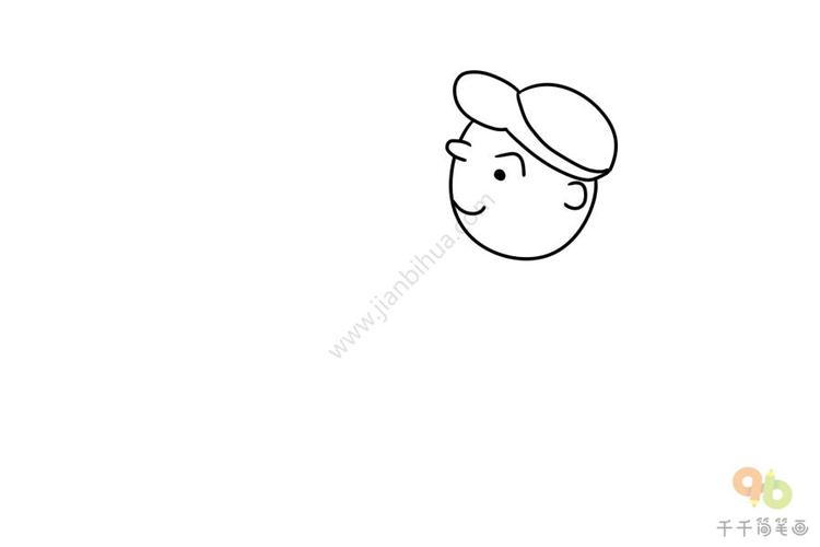 阳光的足球运动员简笔画步骤图职业人物简笔画